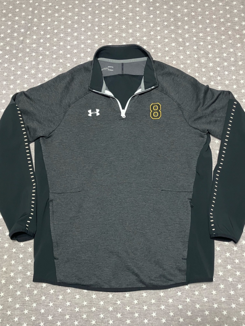 Under Armour 1/4 Zip Peeformance Pullover Men’s Large Grey Kobe Bryant Colab